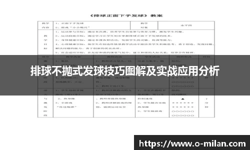 排球不抛式发球技巧图解及实战应用分析